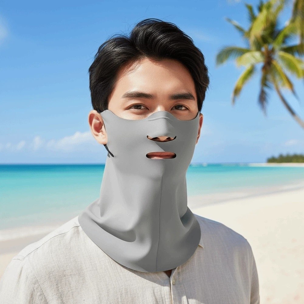 Sports Mask Breathable - หน้ากากกันแดดแบบคล้องคอไนลอนสำหรับปั่นจักรยาน โพลีเอสเตอร์ยืดหยุ่น ป้องกันแสงแดด น้ำหนักเบา บาง ระบายอากาศได้ดี
