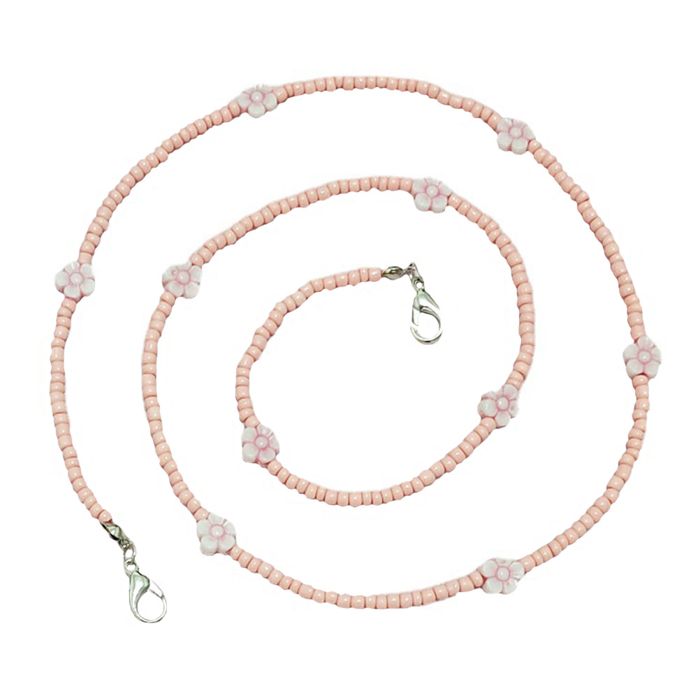 Mask Chain Holder - สายคล้องหน้ากากแบบโบฮีเมียนประดับลูกปัด ใช้ได้สองแบบ สายคล้องแว่นตาสำหรับหน้ากากและแว่นกันแดด สายคล้องคอป้องกันการสูญหาย