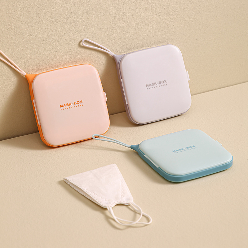 Face Mask Storage Box - 1PC หน้ากากเก็บกระเป๋าป้องกันฝุ่น reusable หน้ากากบันทึกกระเป๋าผู้ถือหน้ากากใบหน้า Keeper กระเป๋านักเรียนหน้ากากกันฝุ่นกล่อง