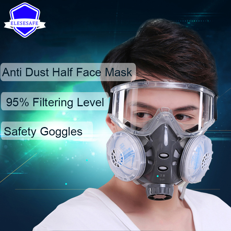 ใหม่หน้ากากป้องกันฝุ่น Full Fa - Dust Mask Construction บทวิจารณ์และราคา