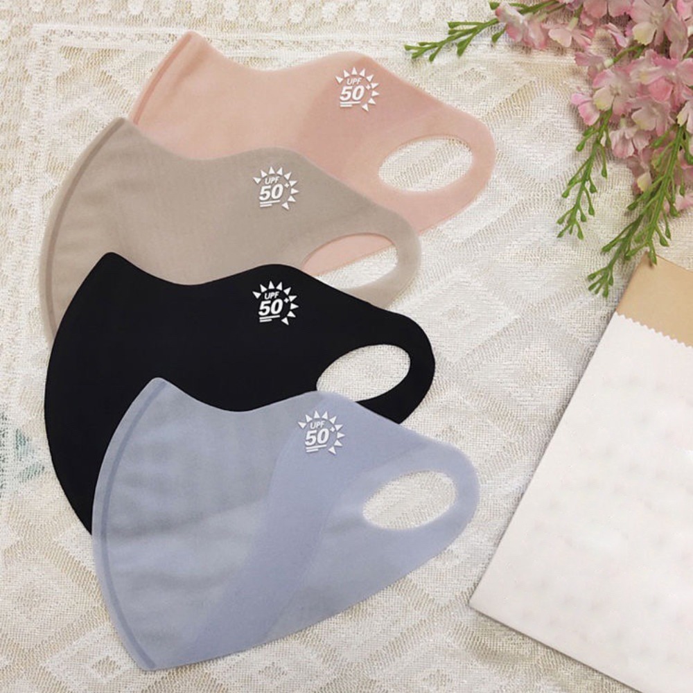 Ultrathin Anti-UV ICE Silk Sun - Cloth Face Mask Washable บทวิจารณ์และราคา