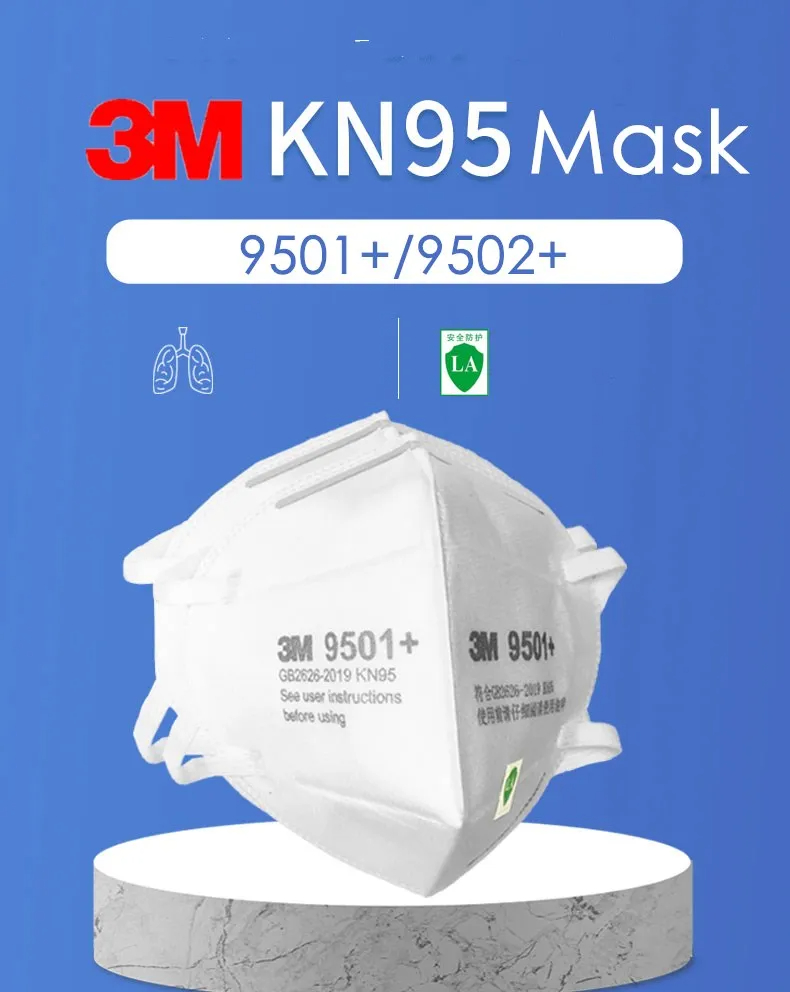 50ชิ้น/ถุง3M KN95หน้ากากปิดหน้ - 3M Mask 9502+ บทวิจารณ์และราคา